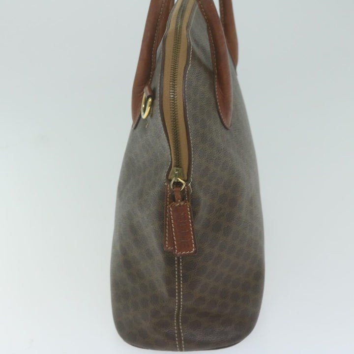 Celine Macadam Canvas Tote Bag PVC Leather 2way Brown  tb1019