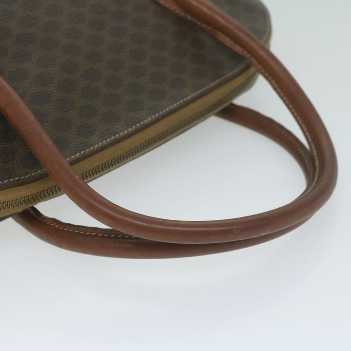 Celine Macadam Canvas Tote Bag PVC Leather 2way Brown  tb1019