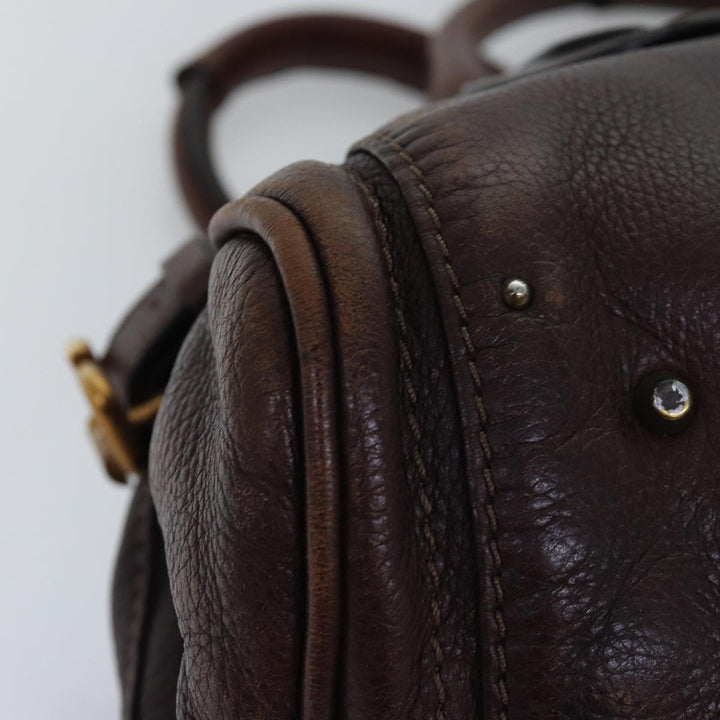 Chloe Paddington Hand Bag Leather Brown 02 06 51 5191 tb1096