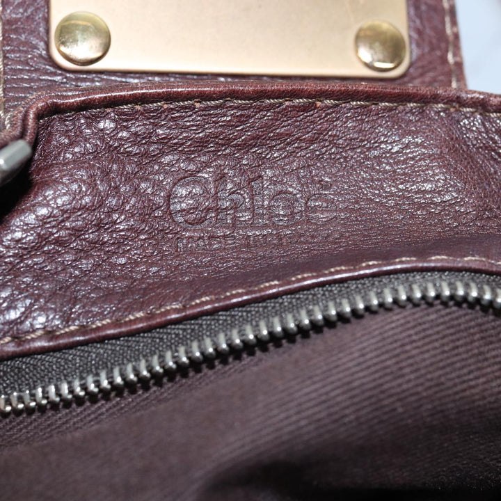Chloe Paddington Hand Bag Leather Brown 02 06 51 5191 tb1096