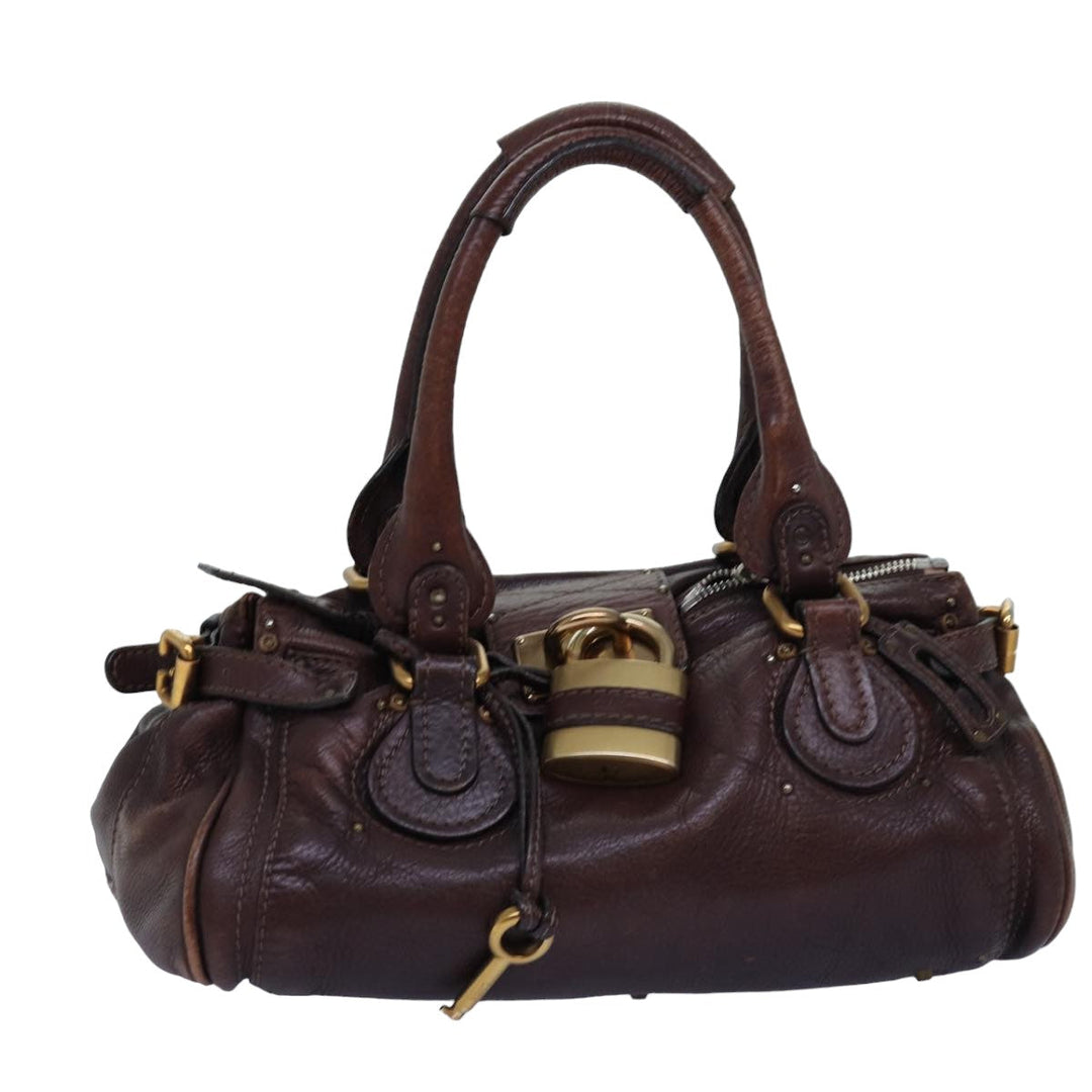 Chloe Paddington Hand Bag Leather Brown 02 06 51 5191 tb1096