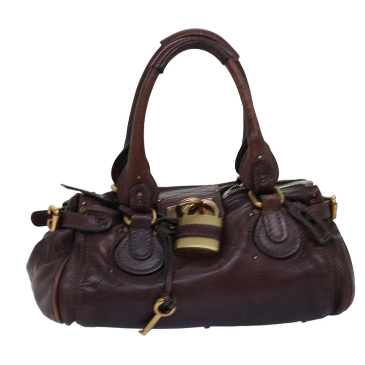 Chloe Paddington Hand Bag Leather Brown 02 06 51 5191 tb1096