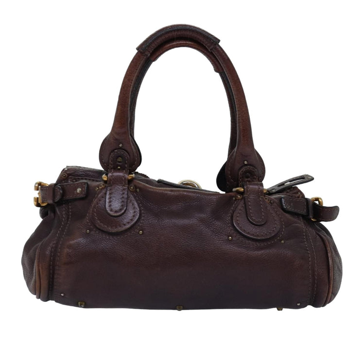 Chloe Paddington Hand Bag Leather Brown 02 06 51 5191 tb1096