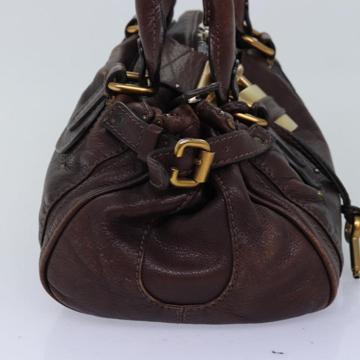 Chloe Paddington Hand Bag Leather Brown 02 06 51 5191 tb1096