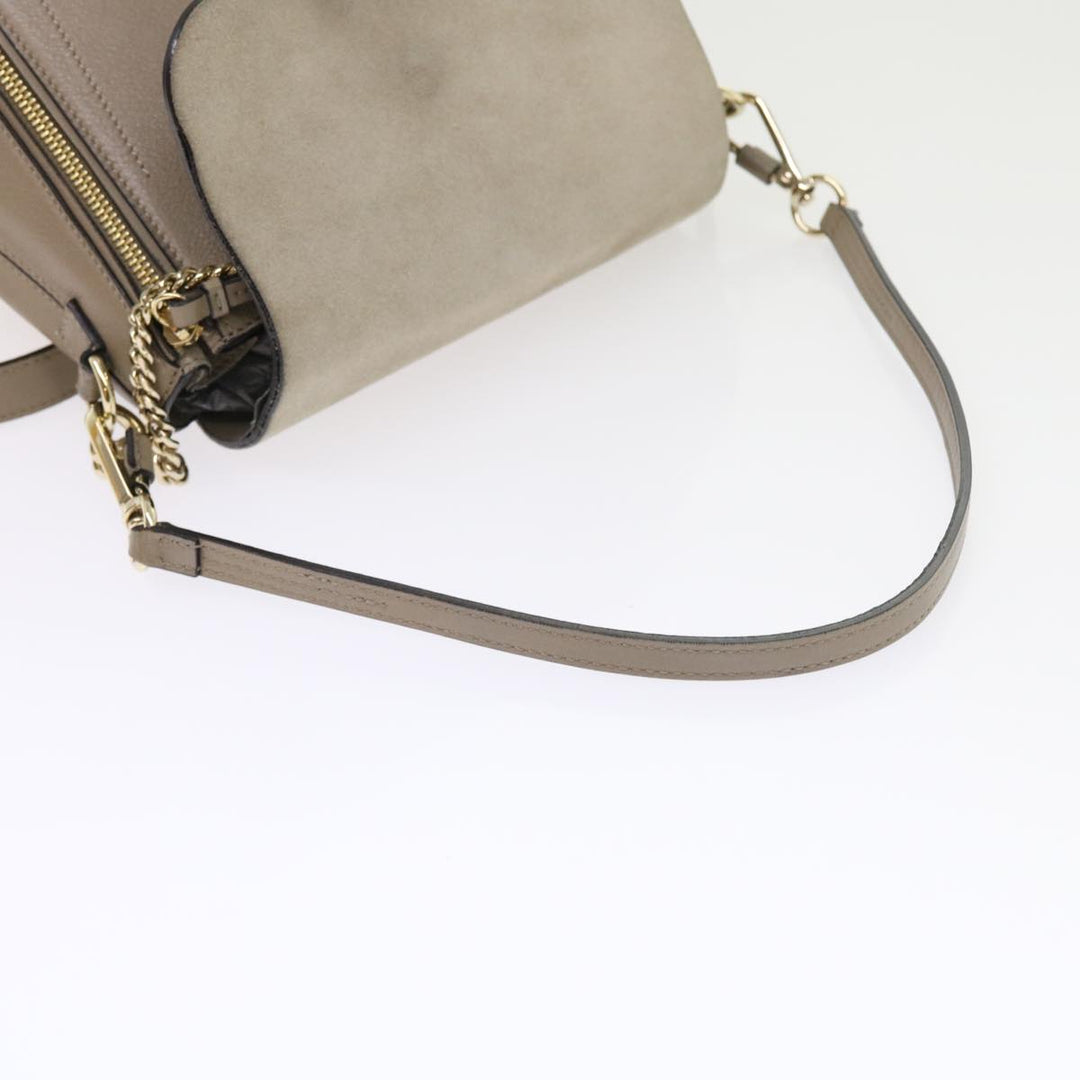 Chloe Fay Shoulder Bag Leather 2way Gray tb882