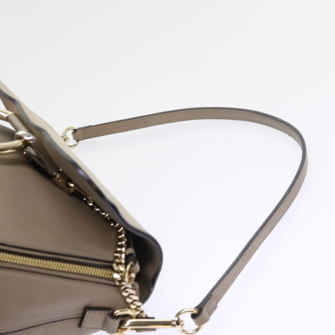 Chloe Fay Shoulder Bag Leather 2way Gray tb882