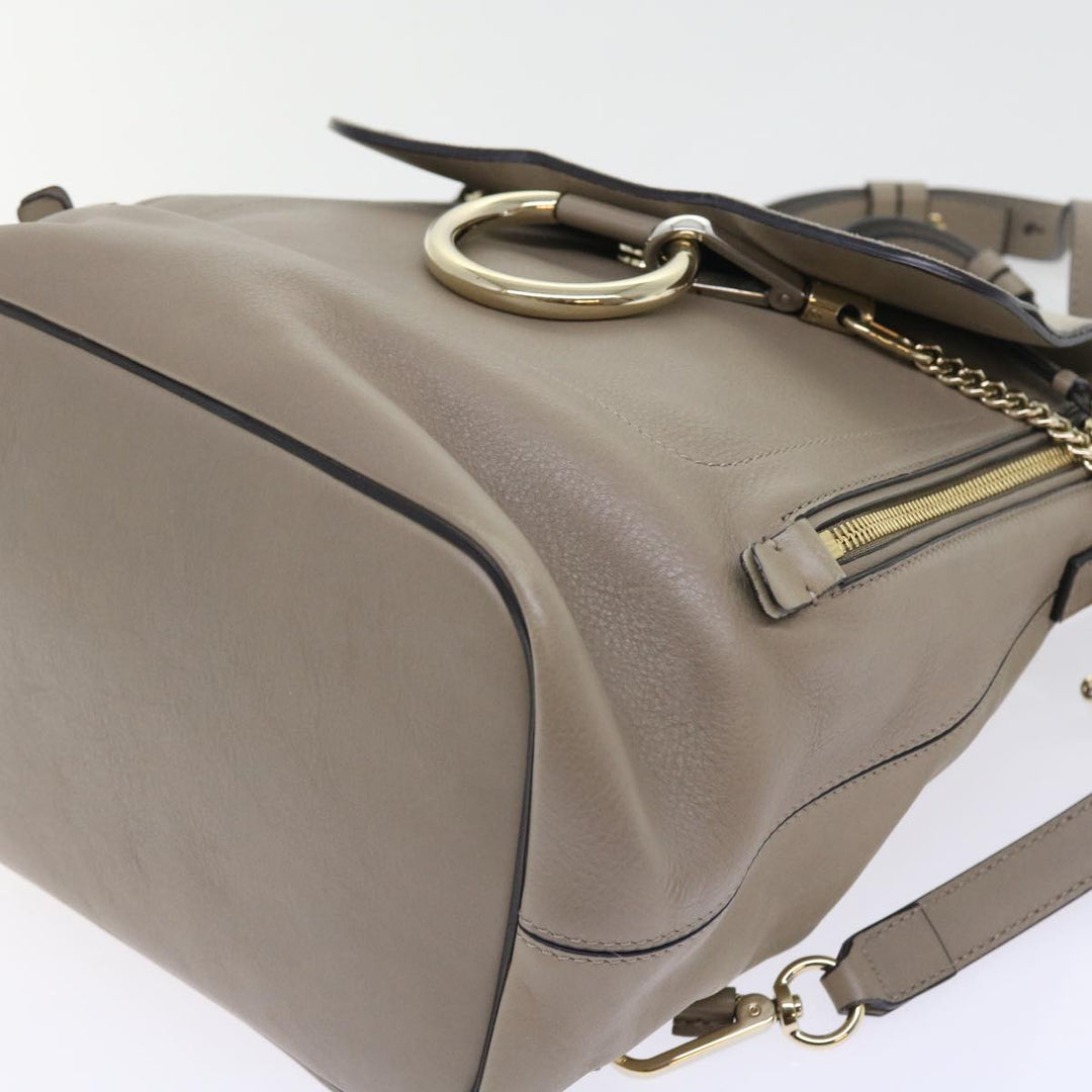 Chloe Fay Shoulder Bag Leather 2way Gray tb882