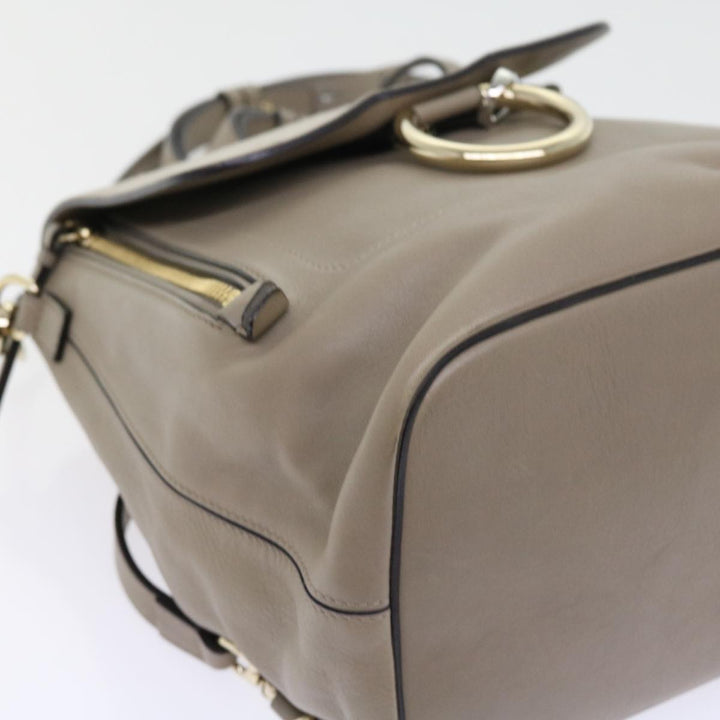 Chloe Fay Shoulder Bag Leather 2way Gray tb882