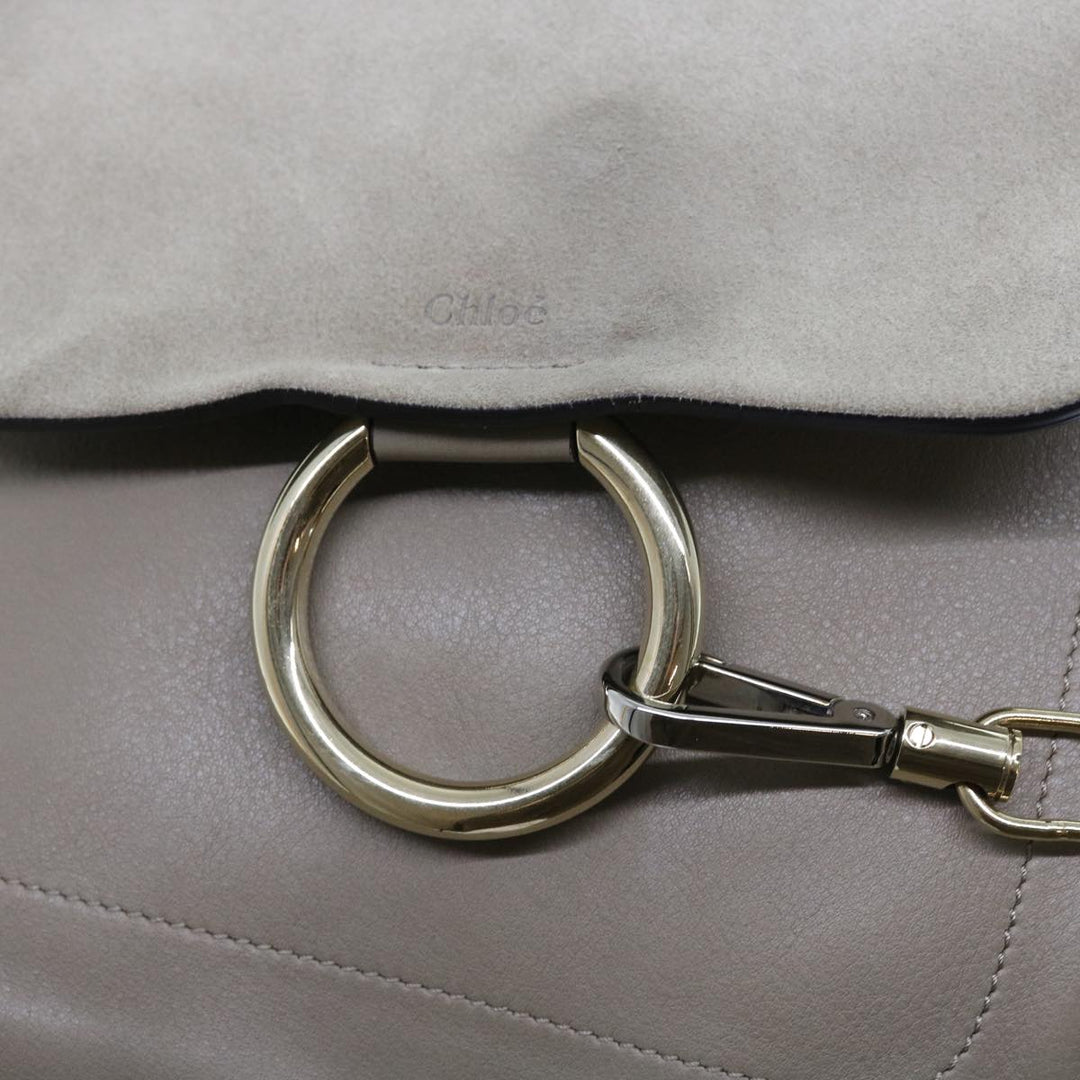 Chloe Fay Shoulder Bag Leather 2way Gray tb882