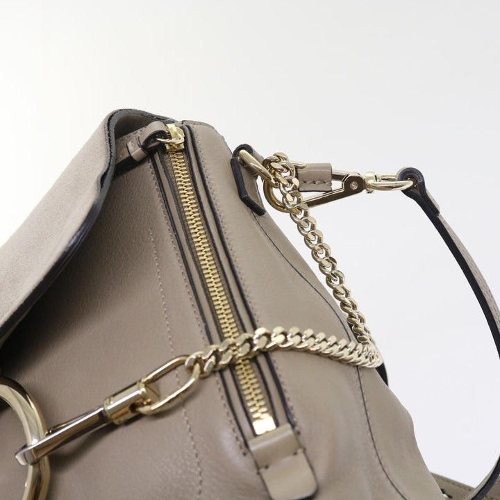 Chloe Fay Shoulder Bag Leather 2way Gray tb882