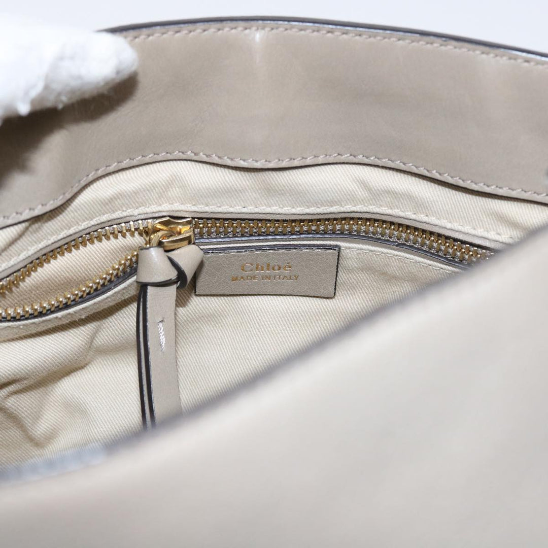 Chloe Fay Shoulder Bag Leather 2way Gray tb882