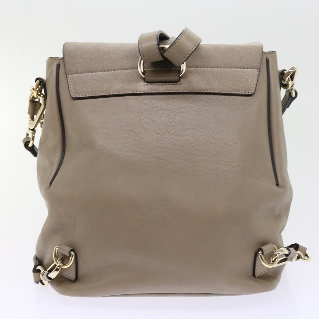Chloe Fay Shoulder Bag Leather 2way Gray tb882