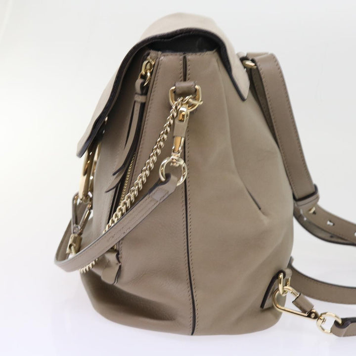 Chloe Fay Shoulder Bag Leather 2way Gray tb882