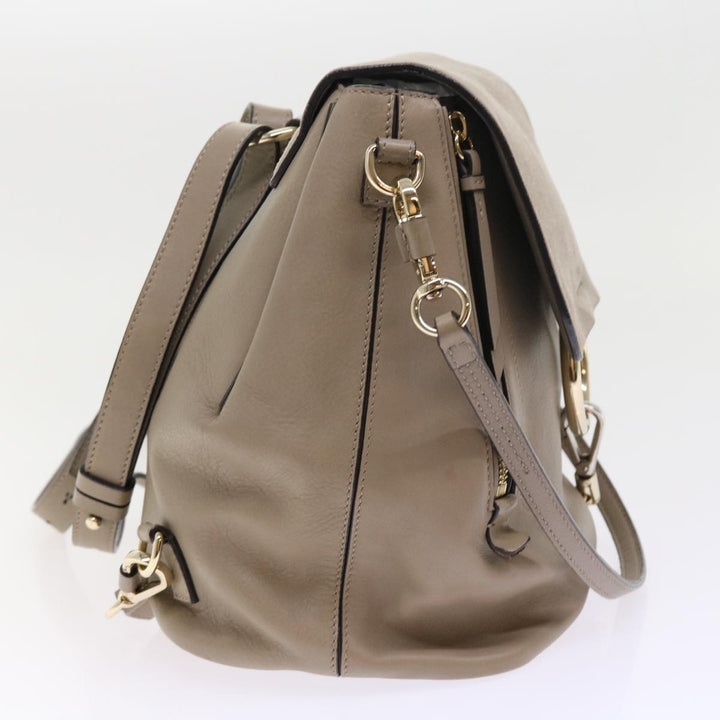 Chloe Fay Shoulder Bag Leather 2way Gray tb882