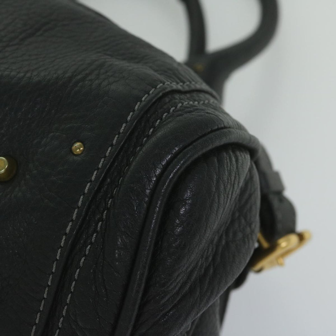 Chloe Paddington Shoulder Bag Leather Black tb918