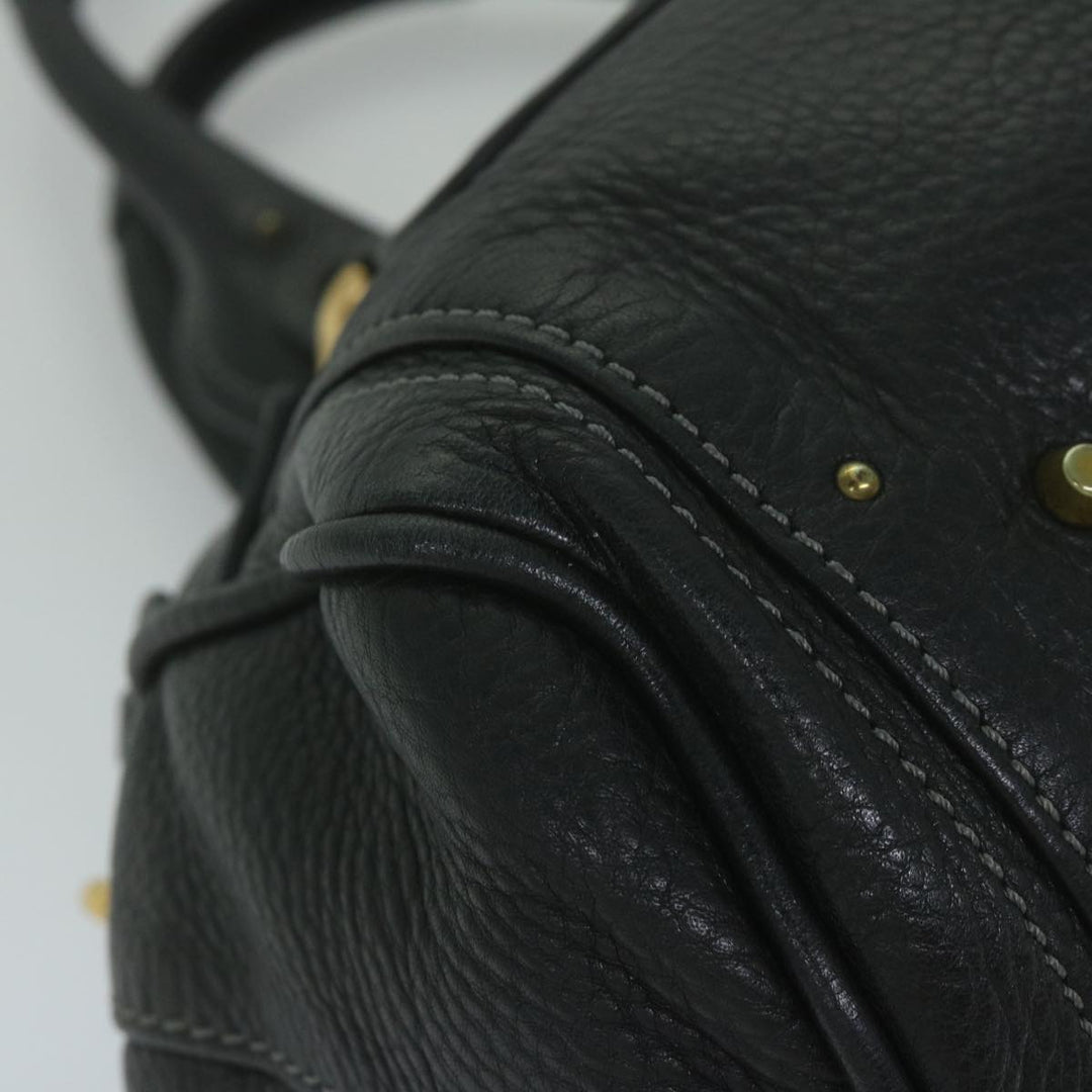 Chloe Paddington Shoulder Bag Leather Black tb918