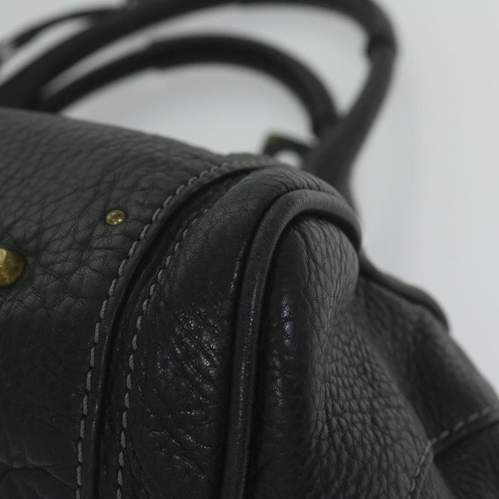 Chloe Paddington Shoulder Bag Leather Black tb918