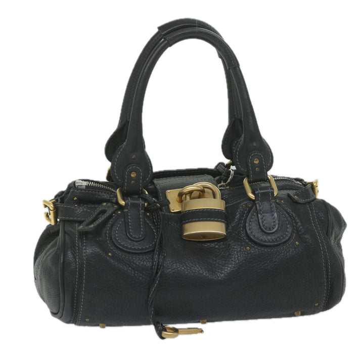 Chloe Paddington Shoulder Bag Leather Black tb918