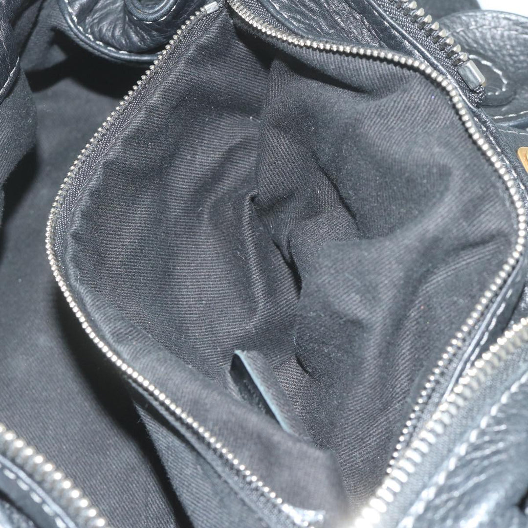 Chloe Paddington Shoulder Bag Leather Black tb918