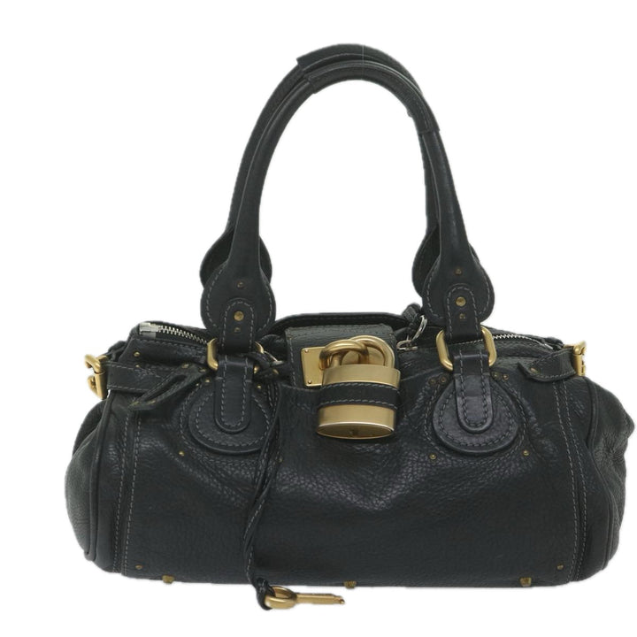 Chloe Paddington Shoulder Bag Leather Black tb918