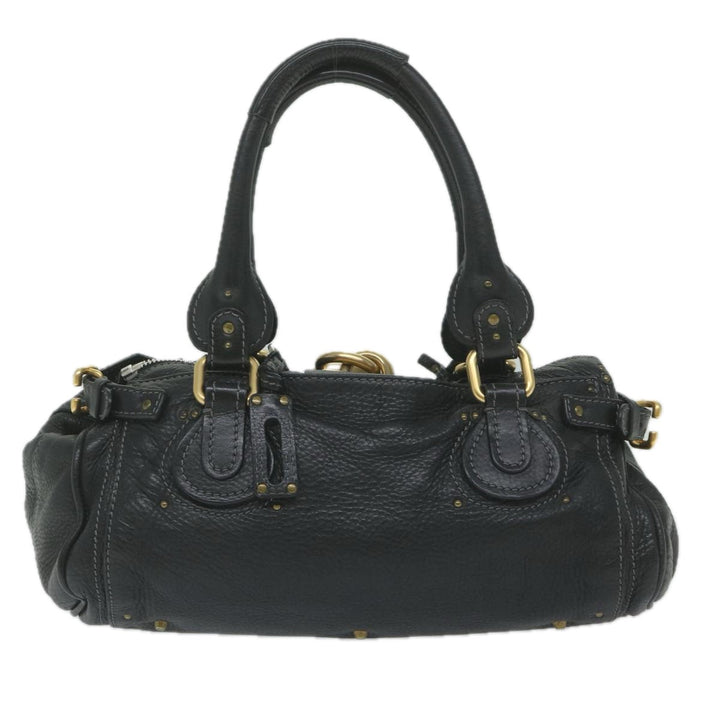 Chloe Paddington Shoulder Bag Leather Black tb918