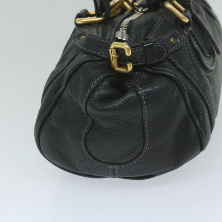 Chloe Paddington Shoulder Bag Leather Black tb918