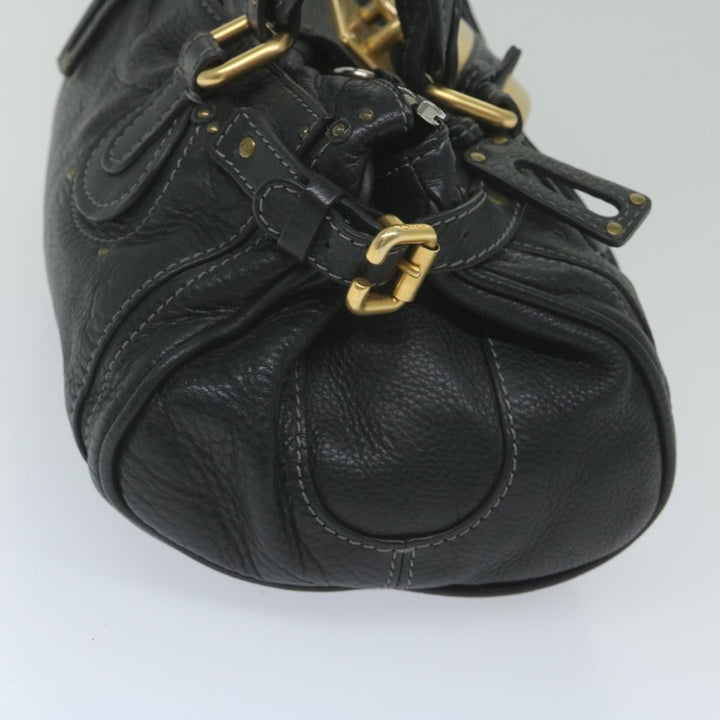 Chloe Paddington Shoulder Bag Leather Black tb918