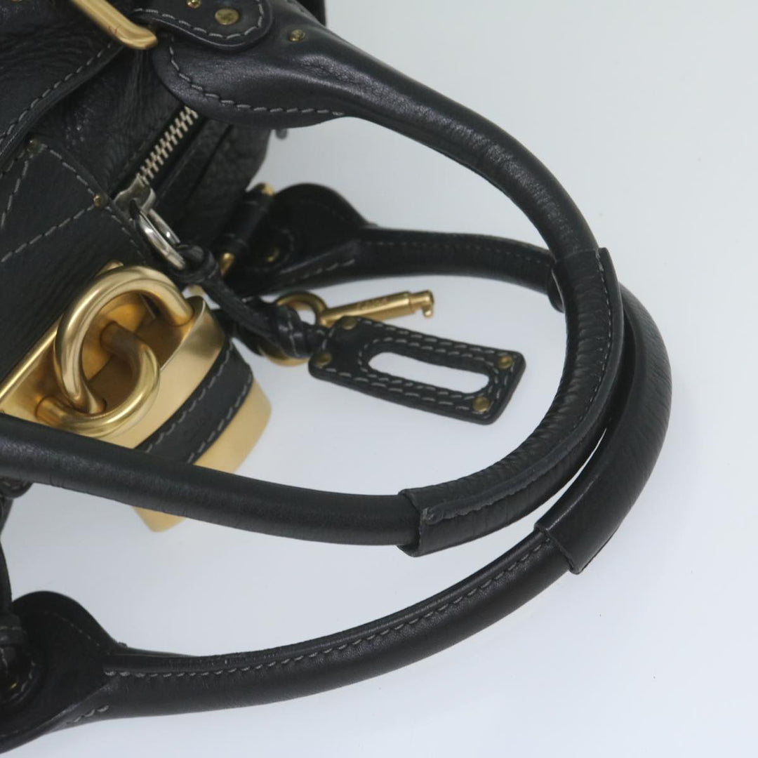 Chloe Paddington Shoulder Bag Leather Black tb918