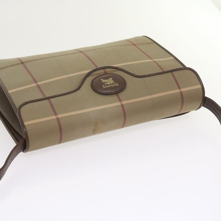 BURBERRYSs Nova Check Shoulder Bag Canvas Beige Auth th4069