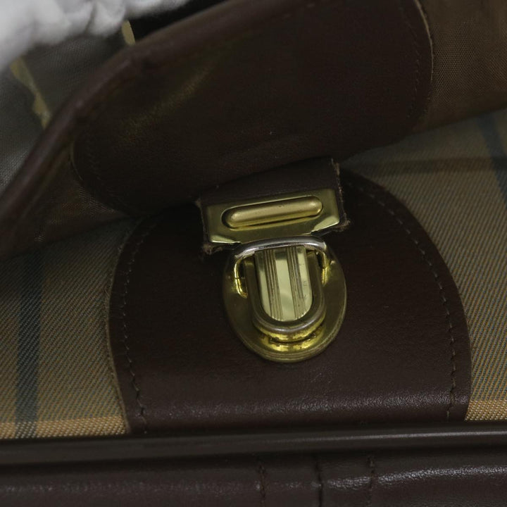 BurberrySs Nova Check Shoulder Bag Canvas Brown Auth th4326