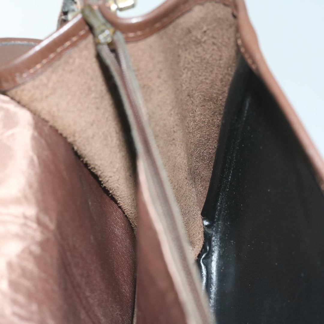 BurberrySs Nova Check Shoulder Bag Canvas Brown Auth th4326