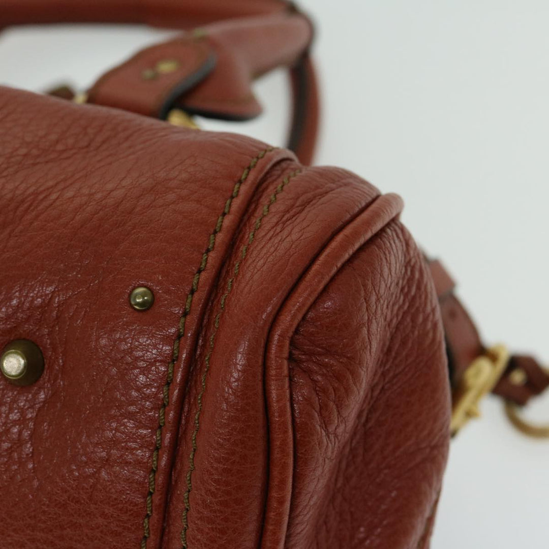 Chloe Paddington Shoulder Bag Leather Brown 01 10 51 5276 th4598