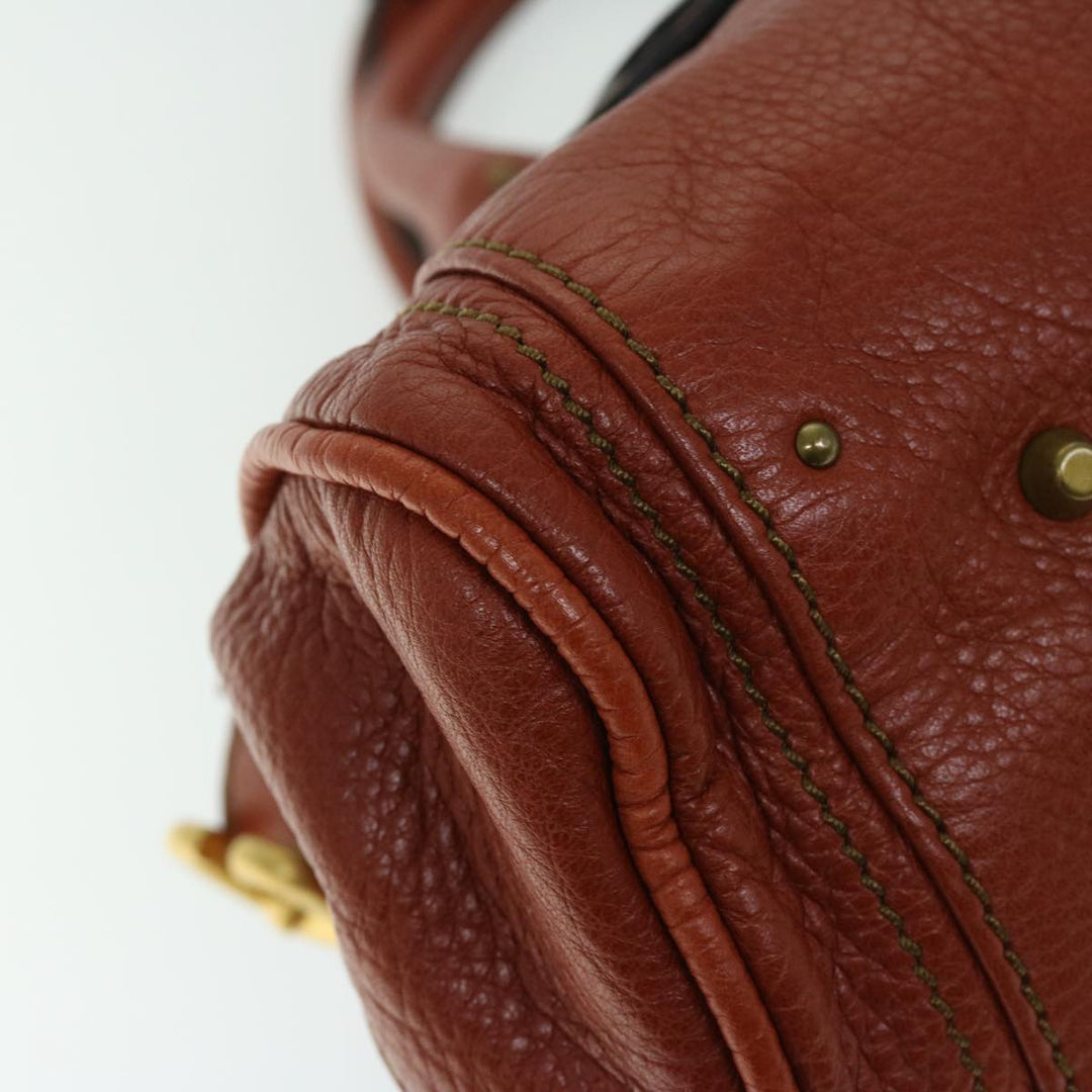 Chloe Paddington Shoulder Bag Leather Brown 01 10 51 5276 th4598