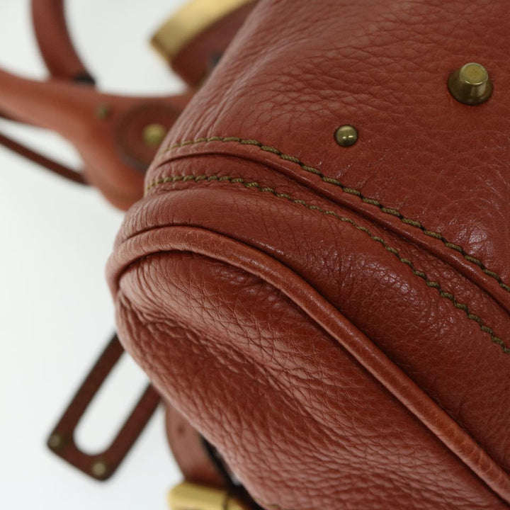Chloe Paddington Shoulder Bag Leather Brown 01 10 51 5276 th4598