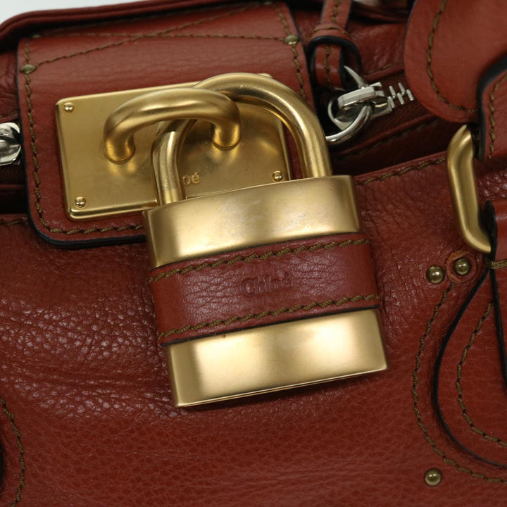 Chloe Paddington Shoulder Bag Leather Brown 01 10 51 5276 th4598