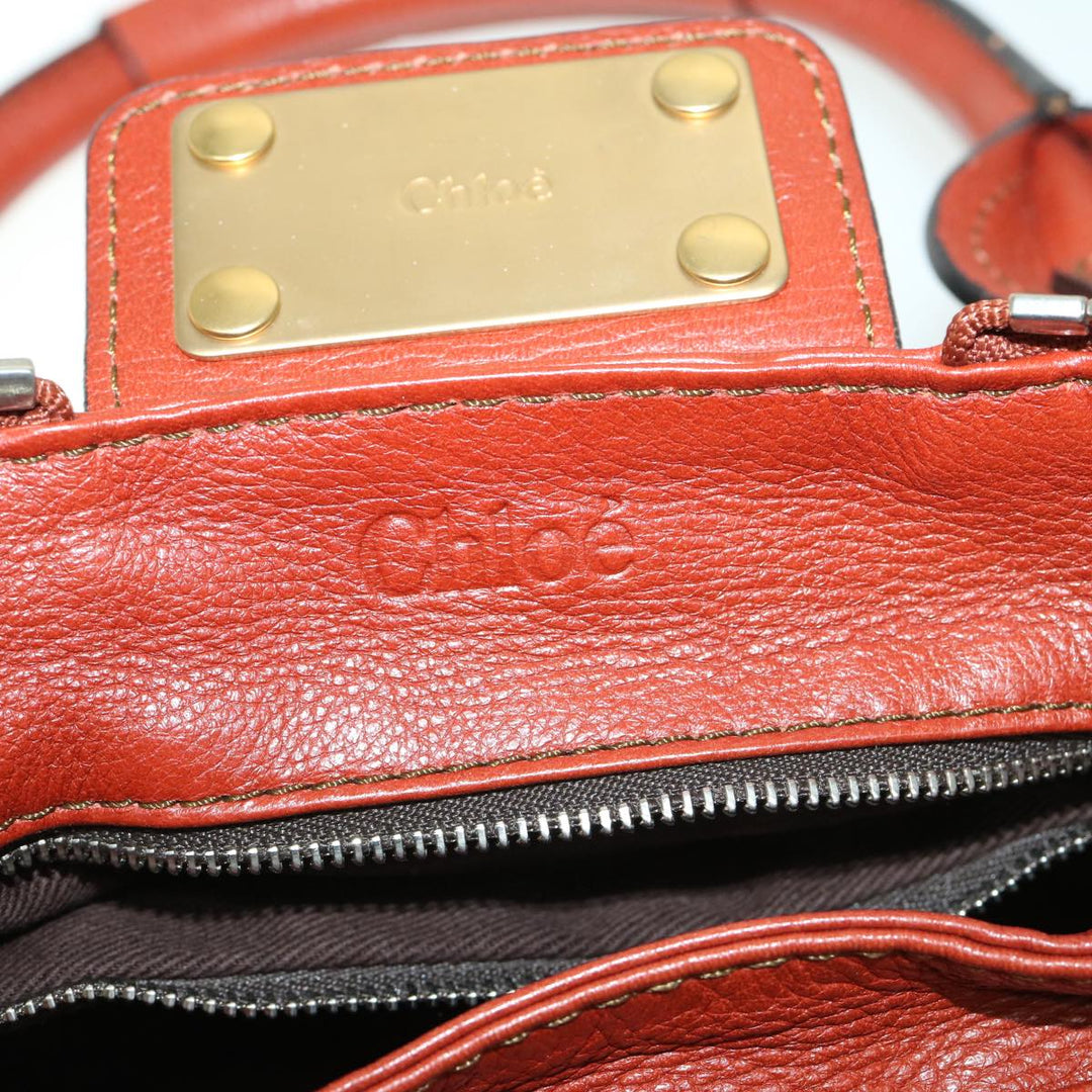Chloe Paddington Shoulder Bag Leather Brown 01 10 51 5276 th4598