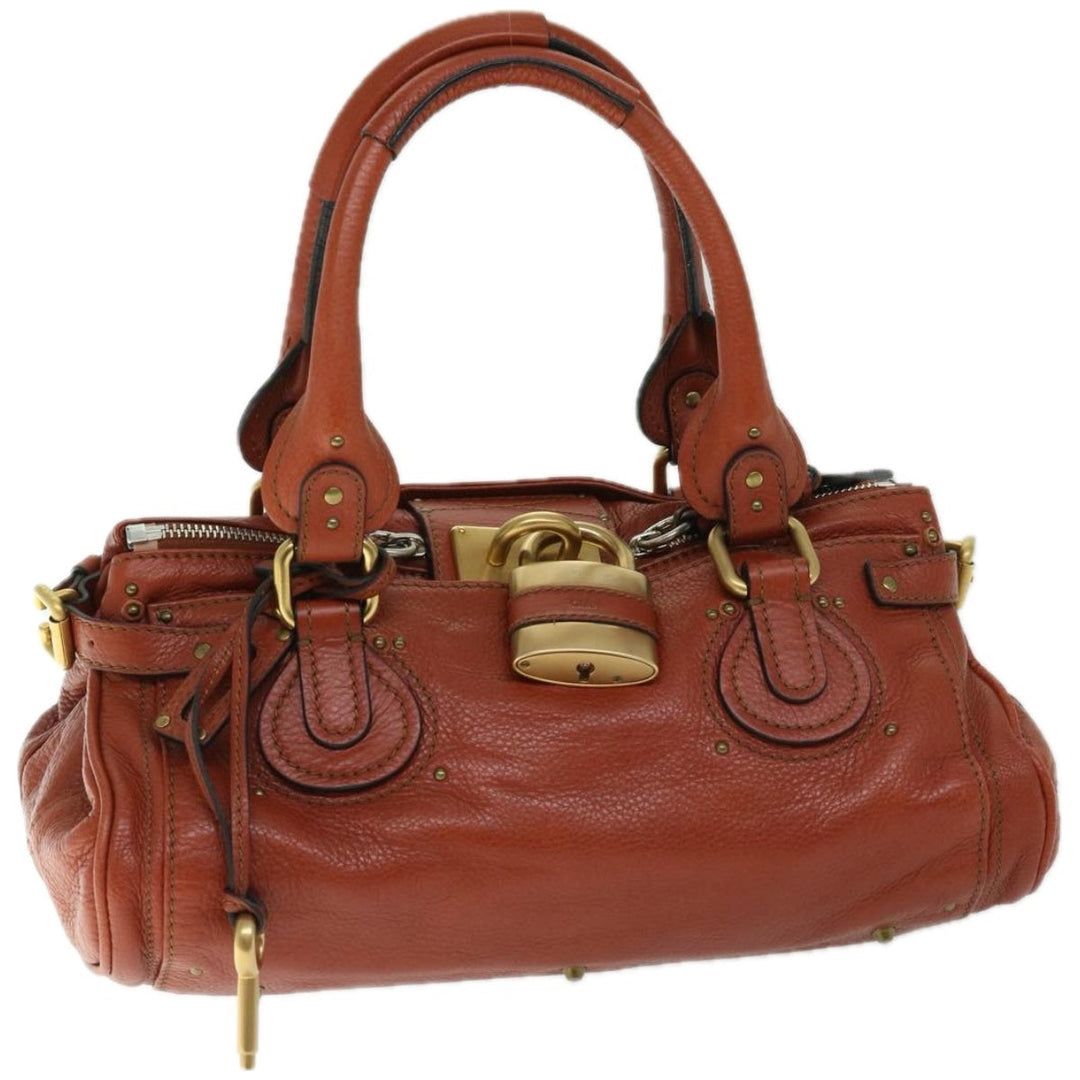 Chloe Paddington Shoulder Bag Leather Brown 01 10 51 5276 th4598