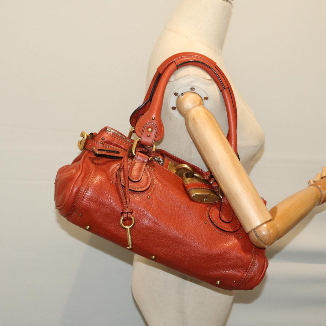 Chloe Paddington Shoulder Bag Leather Brown 01 10 51 5276 th4598