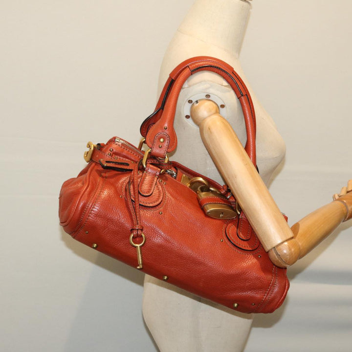 Chloe Paddington Shoulder Bag Leather Brown 01 10 51 5276 th4598