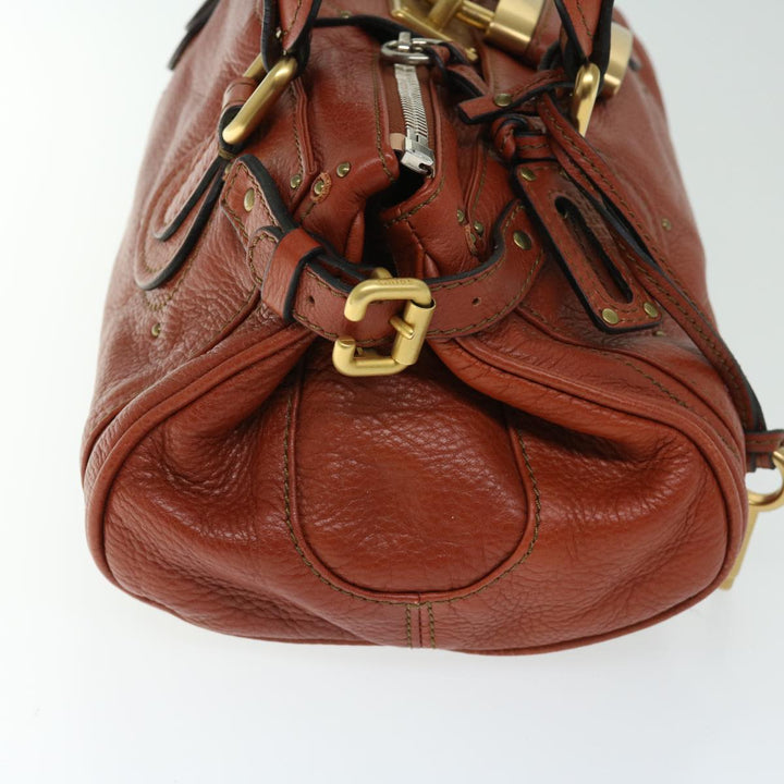 Chloe Paddington Shoulder Bag Leather Brown 01 10 51 5276 th4598