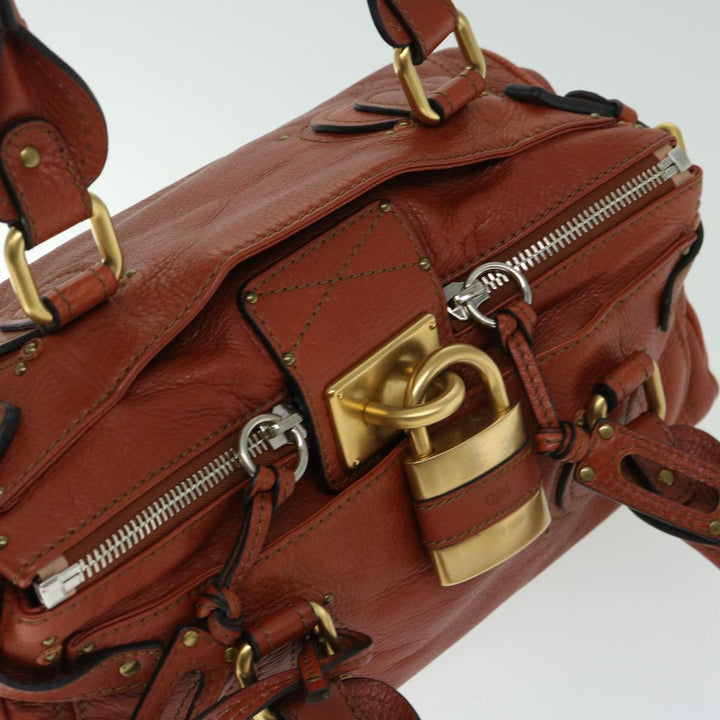 Chloe Paddington Shoulder Bag Leather Brown 01 10 51 5276 th4598