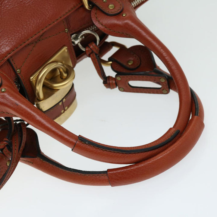 Chloe Paddington Shoulder Bag Leather Brown 01 10 51 5276 th4598