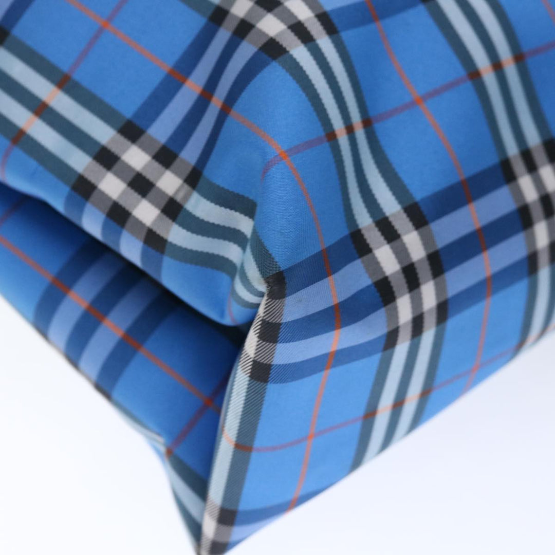 Burberry Nova Check Tote Bag Nylon Blue Auth th4791