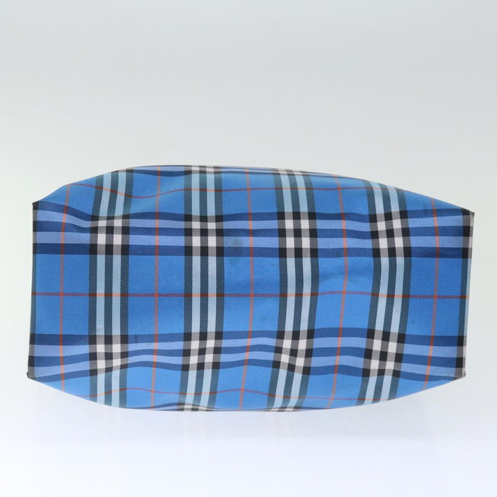 Burberry Nova Check Tote Bag Nylon Blue Auth th4791