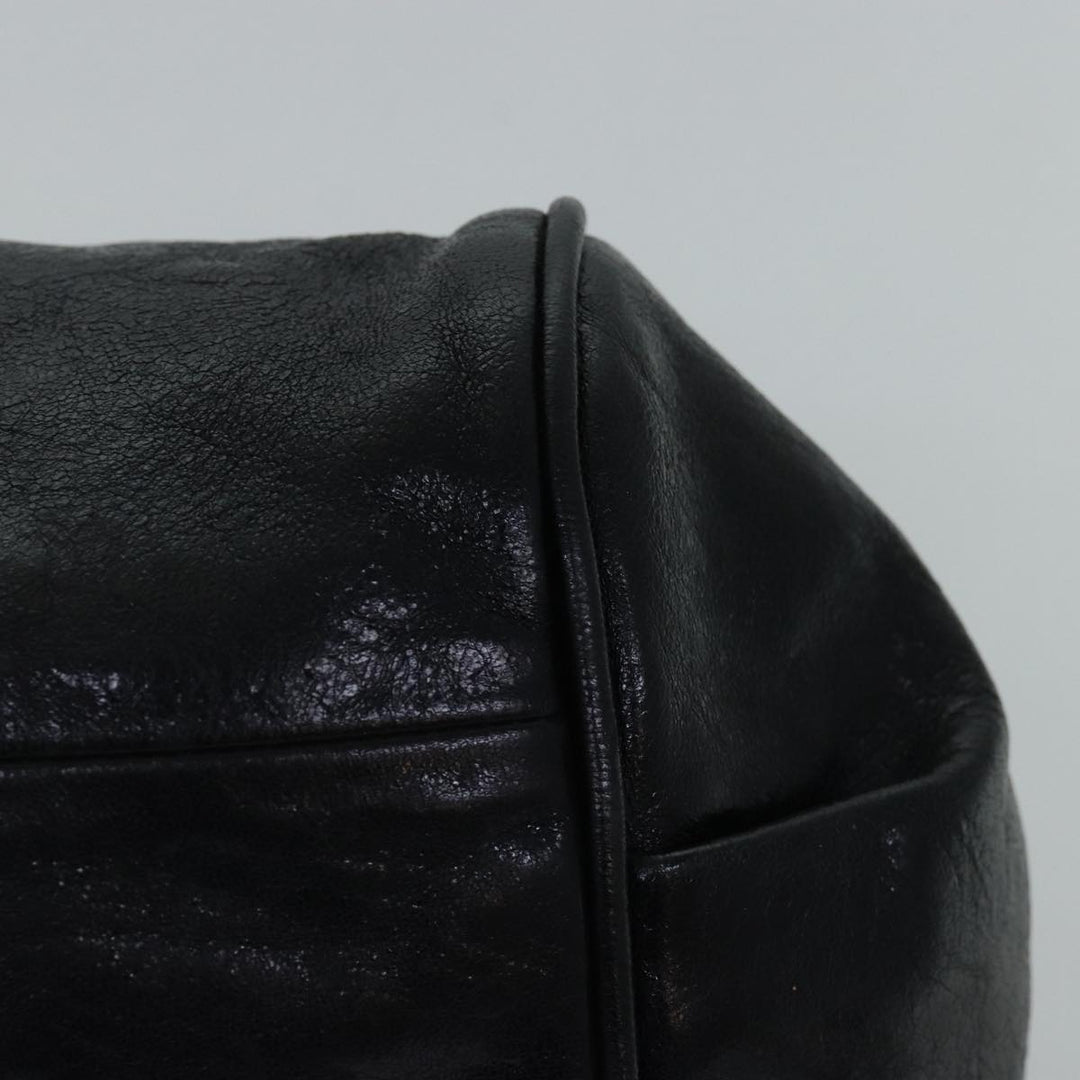 Chloe Etel Hand Bag Leather 2way Black 01 13 50 65 th4975