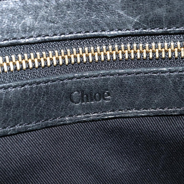 Chloe Etel Hand Bag Leather 2way Black 01 13 50 65 th4975