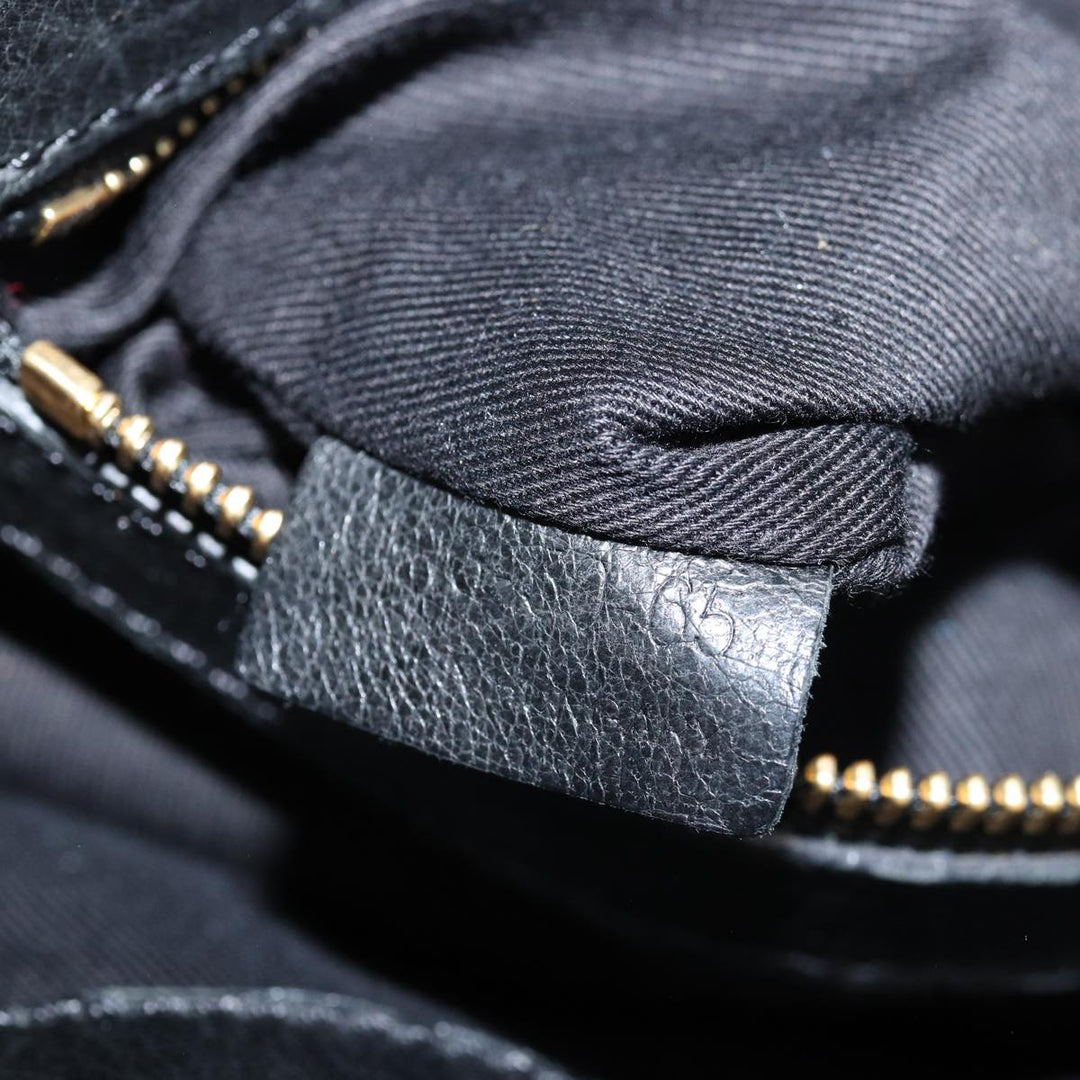 Chloe Etel Hand Bag Leather 2way Black 01 13 50 65 th4975