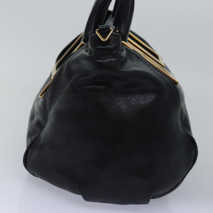 Chloe Etel Hand Bag Leather 2way Black 01 13 50 65 th4975