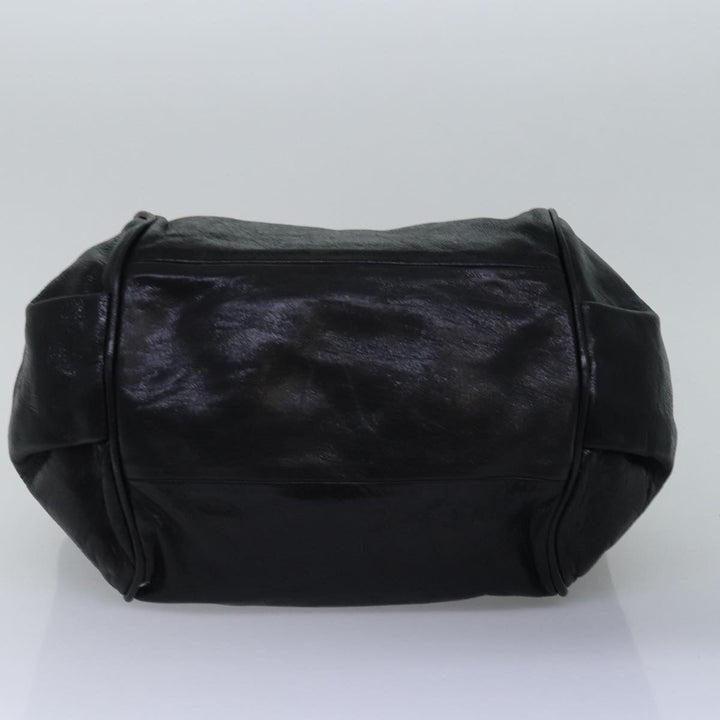 Chloe Etel Hand Bag Leather 2way Black 01 13 50 65 th4975