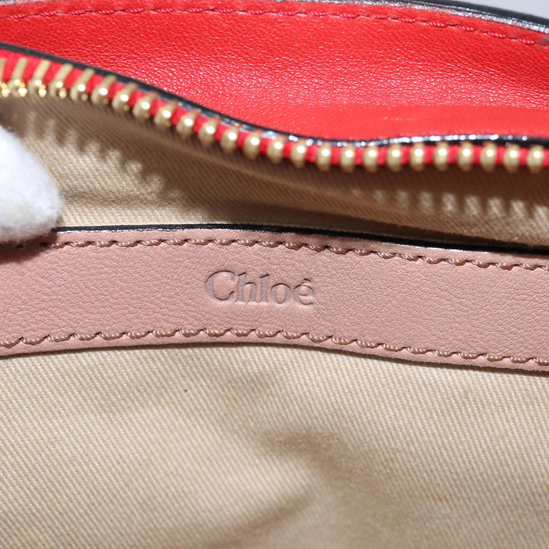 Chloe Etel Hand Bag Leather 2way Pink 04 12 50 65 th5018